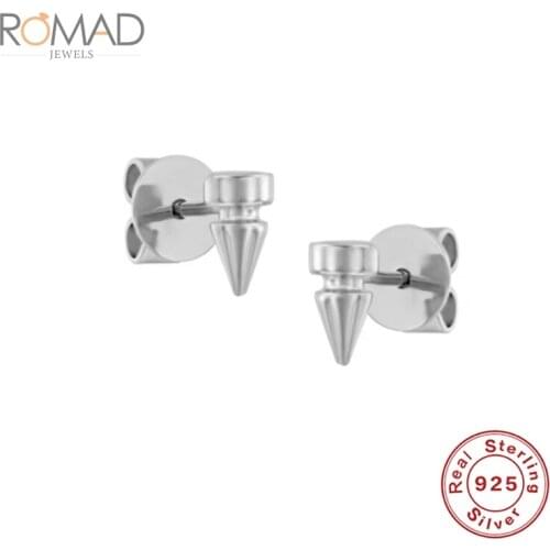 ROMAD All-match Mini Earrings For Women New Simple Designer 925 Sterling Silver Earrings Girls Jewelry Wholesale Bijoux Femme
