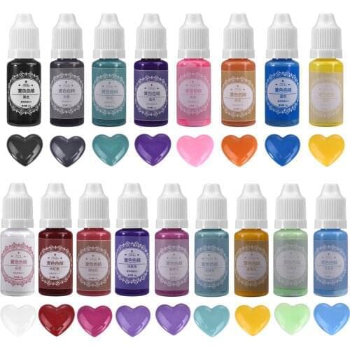 10g Liquid Solid Chroma Color Resin Pigments Colorant Dye UV Resin Epoxy Resin DIY Crafts Jewelry Making 17 Color
