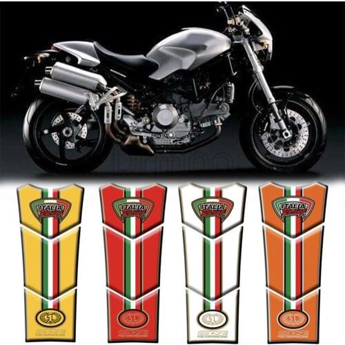 3D Resin Gel Motorcycle Accessories Tank Pad Sticker Protector Decal Emblem Case For Ducati Monster 600