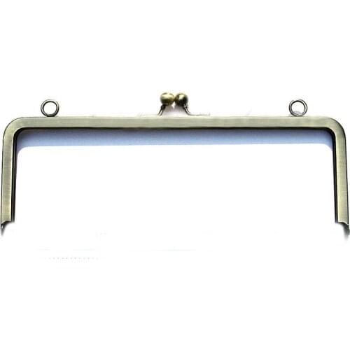 8" x 3"Metal purse frames with loops Handbag hinge