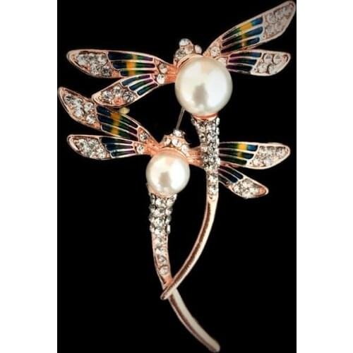 Броши стрекоза на одежду 8Seasons China At AliExpress