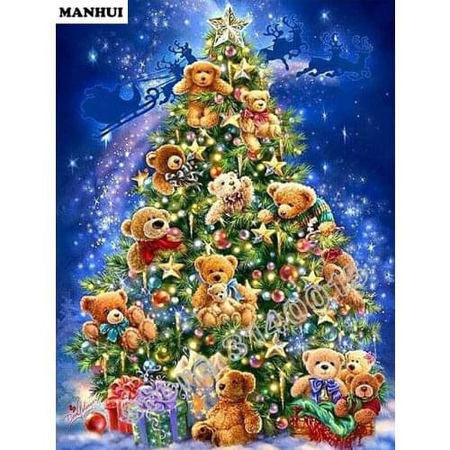 Diamond Cross Stitch Painting Diamond Embroidery Square Diamond Mosaic Picture Home Decoration Christmas tree ABC286