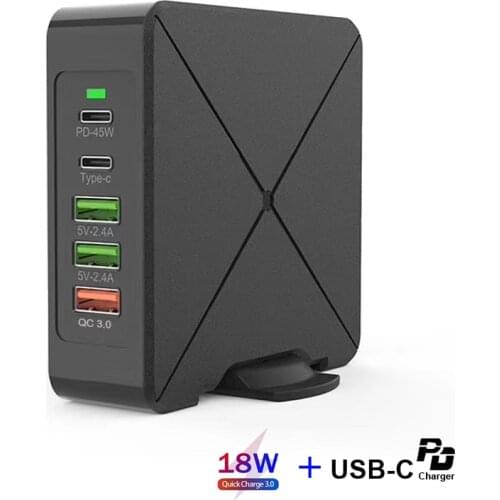 AIXXCO Quick Charge 3.0 USB Charger Type C 18W QC 3.0 Charger for Samsung s10 45W PD 3.0 Fast Charger for iPhone