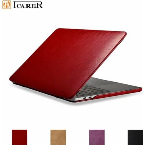 For MacBook Pro 13 Case A1706 A1708 A1989 2020 2019 2018 2017 Leather Flip Cover for Macbook Pro 15 2020 Case A1707 A1990 Fundas