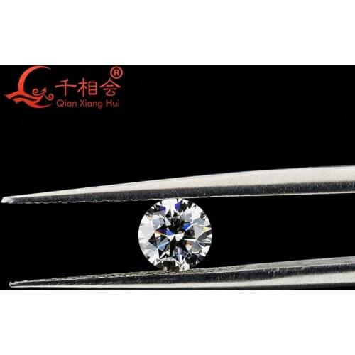 CVD lab created Artificial diamond 1CT 6.5mm G color SI 2 clarity white round shape loose stone
