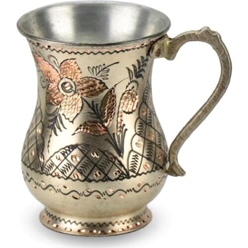 Rose Flower Lunar Copper Maşraba