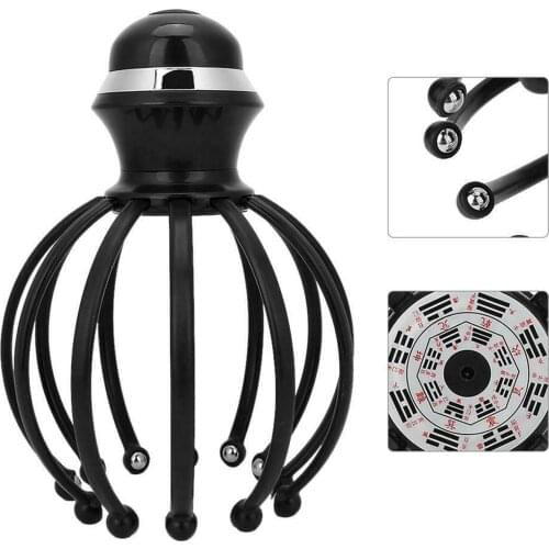 Electric Head Massager Upgraded 12 Claw Steel Ball Manual Dual-use Rechargeable Vibration Relax Scalp Care