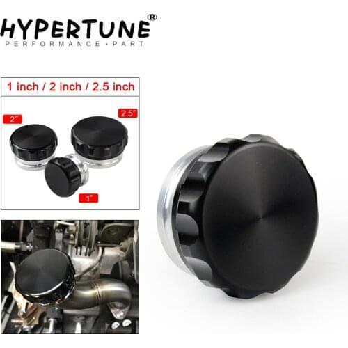 Hypertune - 2.5"/63.5mm 2"/50.8mm 1" 25.4mm Aluminum Alloy Weld Billet On Filler Neck And Cap Oil Fuel Water Tank Black DRC
