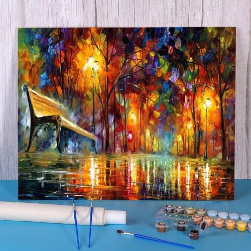 Oil Painting Style Lost Love Coloring By Numbers Painting Package Acrylic Paints 40*50 Boards By Numbers Home Handiwork