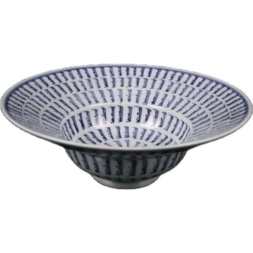 Chinese ceramic blue and white Sanskrit bowl