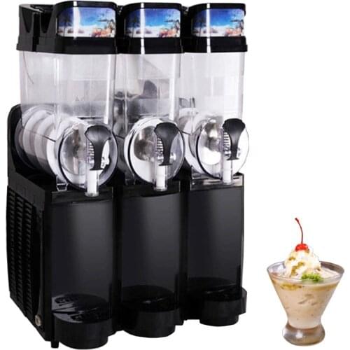 Commercial Slushy Machine 15L x 3 Three Bowls Frozen Drink Slush Maker Smoothie Slushie Stainless Steel Snow Melting Machines