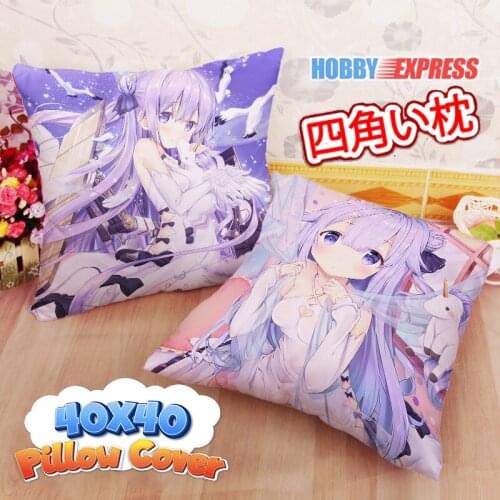 Hobby Express Unicorn Azur Lane 40x40cm Square Anime Dakimakura Throw Pillow Cover FBZ636