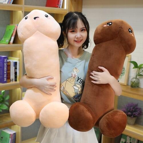 Cute Long Penis Plush Toys Pillow Sexy Soft Toys Stuffed Funny Cushion Simulation Lovely Dolls Gift for Girlfriend Kawaii Plush