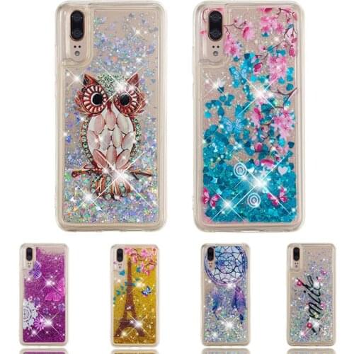 Fashion Liquid Quicksand Case For Huawei P20 Lite Case For Huawei P20 Phone Case Capa For Huawei P20 Pro Back Cover