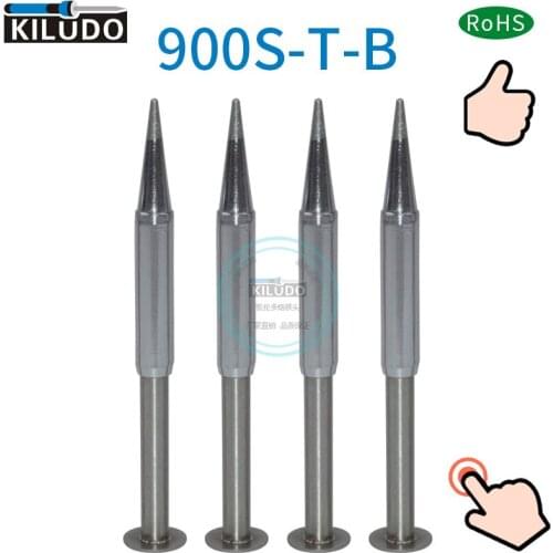 Kiludo 2pcs 900S-T-B soldering Tip for hakko 936 937 Soldering station and Soldering iron