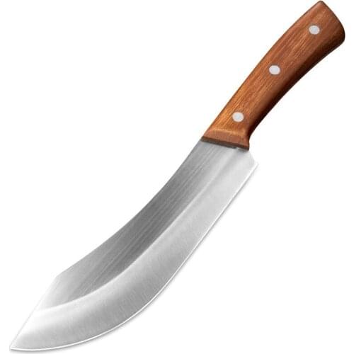 Slicing Kitchen Cooking Knife Tools Outdoor Scimitar Slaughter Fish Knife Kitchen Wild Survival Camping Kitchen Knife Tools