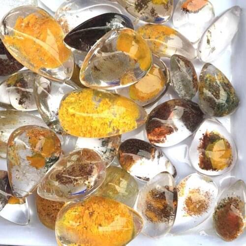 Natural Stone Ghost Phantom Quartz Crystal Gem Jewelry Charm Pendants Stone For DIY Stone Making Nice Gift