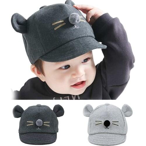 Cartoon Cat Baby Hat Baseball Cap Cute Cotton Baby Boys Girls Summer Sun Hat Spring Peaked Cap Kids Snapback Hat bonnet