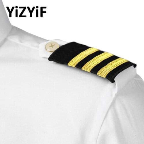 1 Pair Clothing Decor Epaulettes Professional Pilots Uniform Epaulets Fashion Shirts Craft Shoulder Badges Garment DIY Accessory