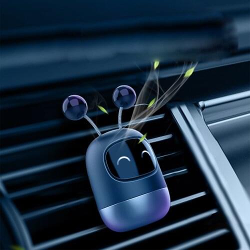 1 Pc Cute Robot Car Perfume Air Freshener Car Diffuser Solid Aromatherapy Air Vent Freshener for Auto Interior Decor Accessories