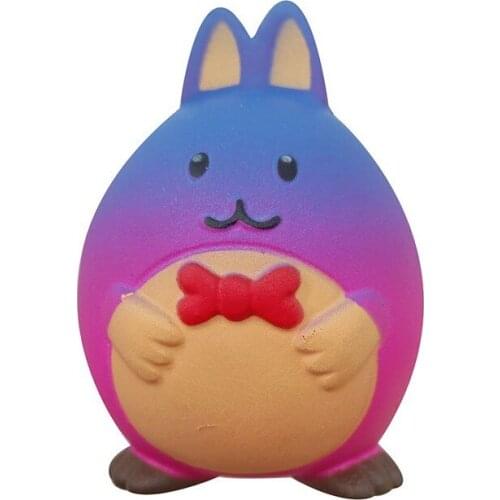 1pc Kawaii colorful rabbit Squeeze Toys Squishy Jumbo Slow Rising Cream Scented Stress Reliever Antistress Toys For Kid adults