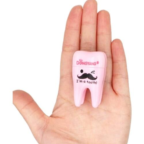 1pc Dental Teeth Shape Gift Cute Tooth Plastic Pencil Sharpener Lovely Children Gift
