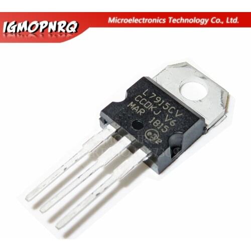 10pcs L7915CV L7915 KA7915 MC7915 Voltage Regulator -15V 1.5A TO-220 new original