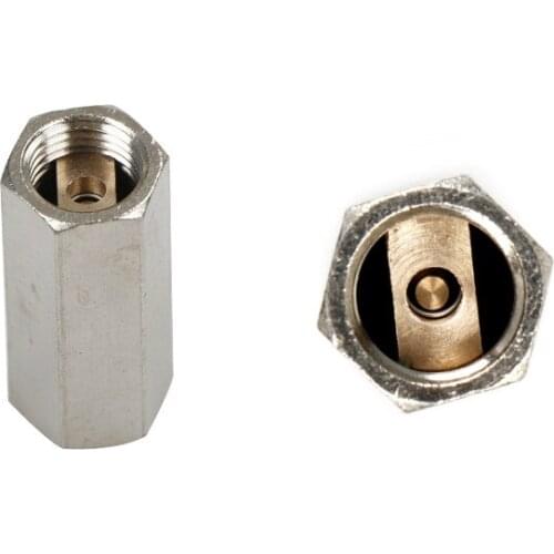 2pcs/lot 1/4" BSPP 1/4 inch Thread Female One Way Compressor Water Air Check Valve One-way Full Ports Check Valve Series