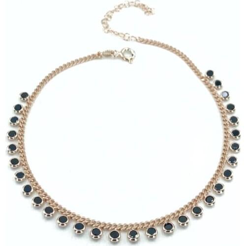 2020 314cc Chain Onyx Stone Top Quality Silver Bangle Bracelet