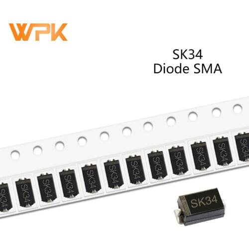 50Pcs SMD Schottky Diode DO-214AC SK36 SK54 SK310 SK34 2A 20V 30V 40V 50V 60V 80V 100V SMA