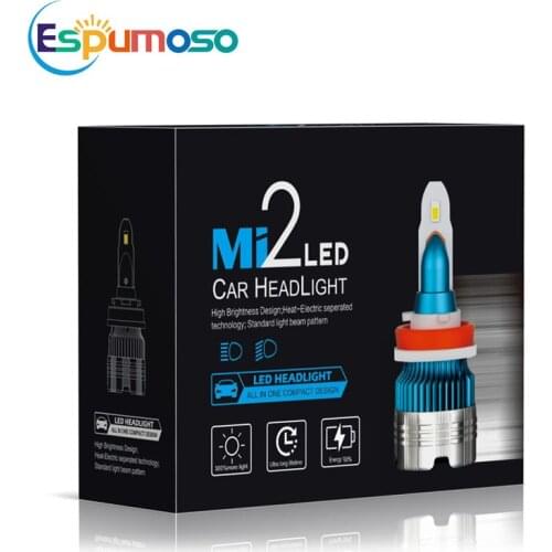 Automobiles Auto Led Headlight Mini2 H1 H3 H4 H7 Led 60W 6000LM 9005 9006 HB3 HB4 9004 H27 880 H13 LED Mini Headlamp CSP 6500K