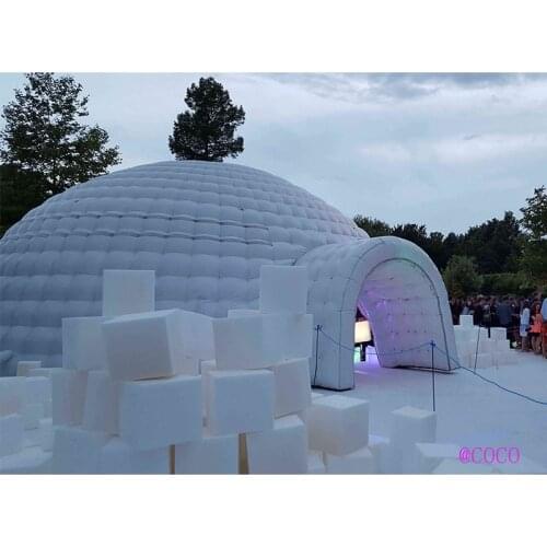 Free air ship to door, giant inflatable igloo portable dome tent, outdoor inflatable event dome tent marquee tent