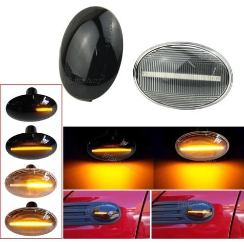 For MINI Cooper R56 R57 R58 R59 CL-R56-LSM-SM 2007-2013 LED Dynamic Sequential Flashing Turn Signal Light