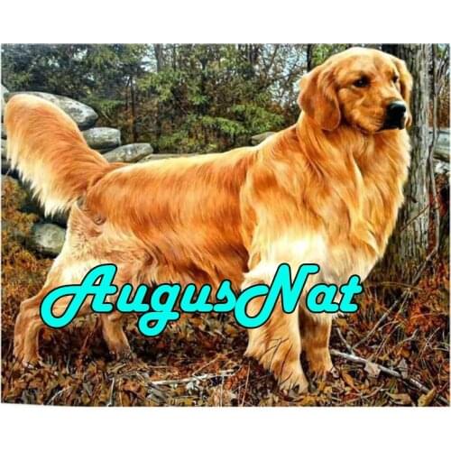 Dogs diamond painting golden retriever daimand embroidery sticker diamant dotz puzzle picture diamont pianting by numbers animal