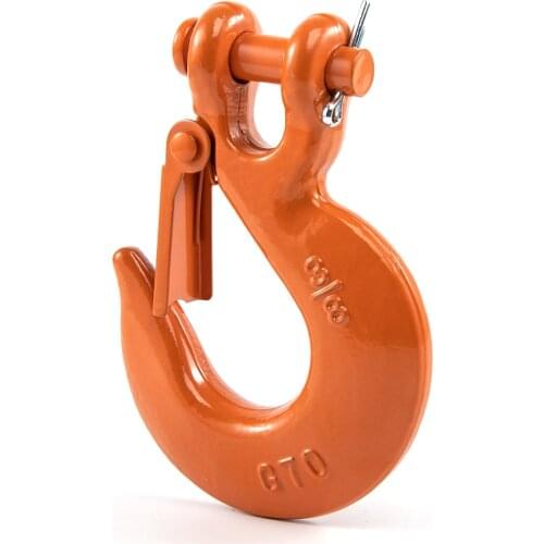 Forged Steel Grade 80 Half-Link Safety Latch Clevis Winch Cable Hook Swivel Winch Hook For Jeep Wrangler Truck Off-Road Recovery