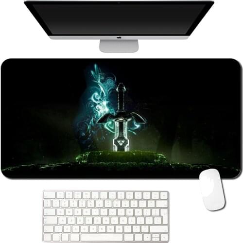 Zeldas Of Legends Gaming Keyboard Mouse Pad Anime Kawaii Mouse Mats Pc Gamer Desk Mat Xxl Rubber Computer Accessiores Mousepad