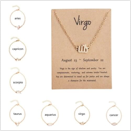 12pcs Fashion Jewerly 12 Zodiac Twelve Constellations Bracelet Bangles For Women