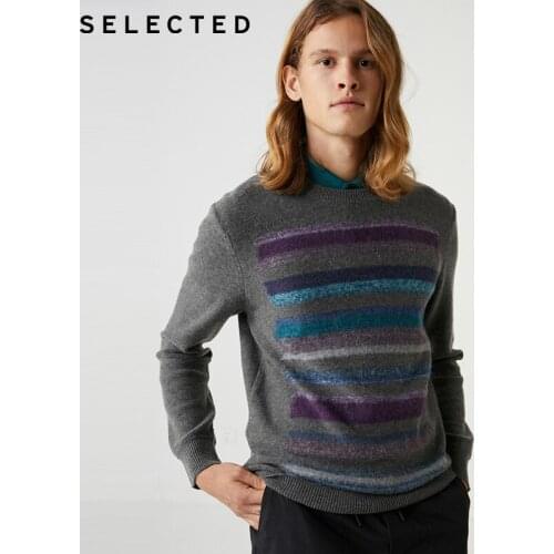 SELECTED Mens Winter Wool Strip Sweater |419425511