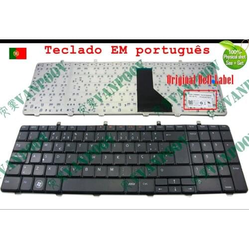 New Notebook Laptop keyboard for Dell for Inspiron 17 1764 Black Portuguese PO Version - V104046AK1 AEUM5T00010, P/N: 0F20J3