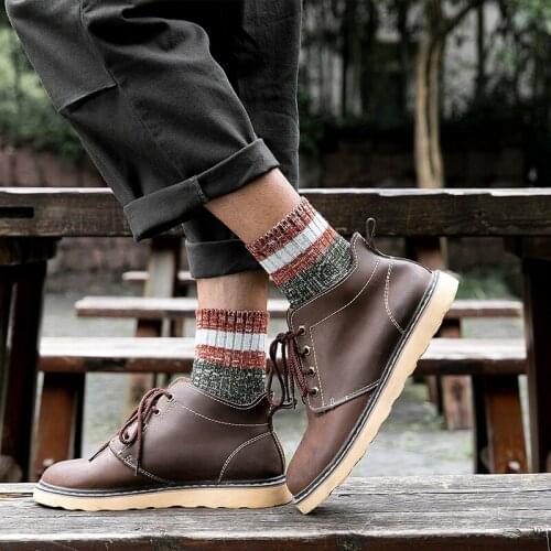 The New winter Thick wool mens socks Casual fashion Thick line soft Oversize:42-46 free delivery