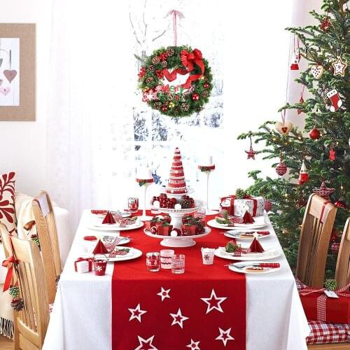 Christmas Wreath Hotel Mall Window Wall Hanging Christmas Holiday Decorations