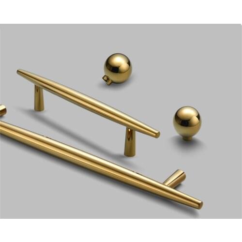 Modern RGP Gold Zinc Alloy Handles for Furniture Drawer Handle Pulls Kitchen Cabinet Knobs and Handles Kitchen Handles