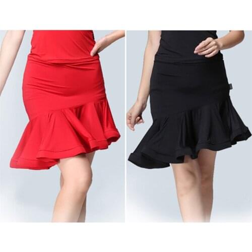 New Style irregular Latin Dance Short Skirt Women Stage Performance Skirt Rumba Samba Tango Tap Dance Costume