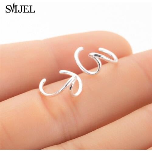 SMJEL Bohemia Flower Earrings For Women Fashion Earings Jewelry Ear Climber Gift for party best friend bijoux 2019