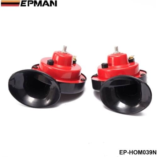 1 Pair 12v 110dB 510Hz Auto Truck Dual Snail Horn High low Car Motor Vehicle For BMW e39 android EP-HOM039N