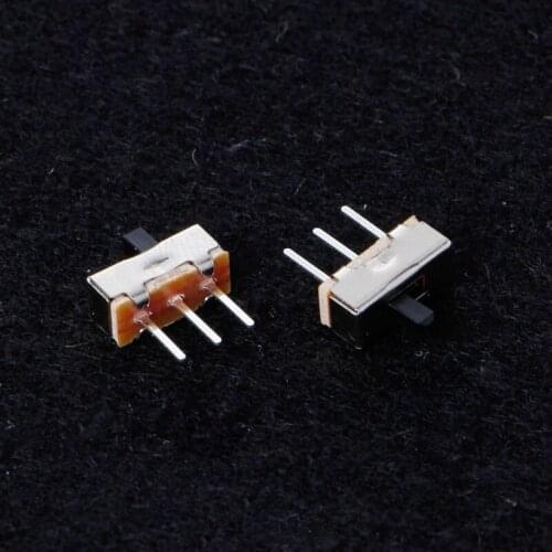 10 Pcs 2 Position On/Off SPDT 1P2T 3 Pin PCB Panel Mini Vertical Slide Switch SS12D00G3