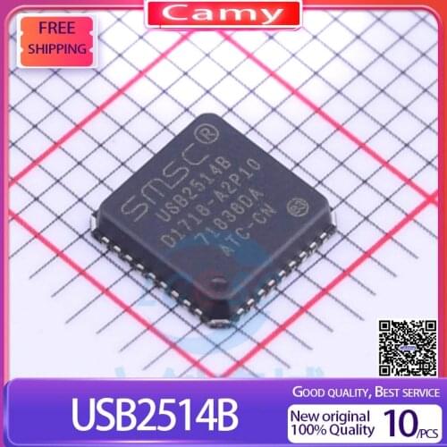 10PCS/lot USB2514B USB2514B-AEZC USB2514-AEZG QFN36 New original IC chip