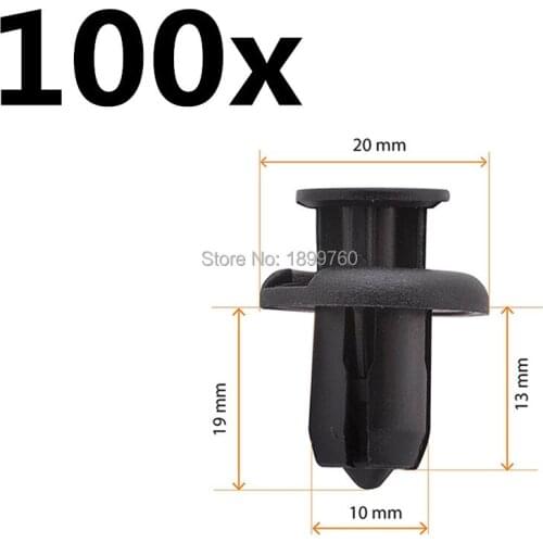 100 Pcs Bumper Fenders Flare Fastener Rivet Clips 91503-SZ3-003 For Accord Civic For CR-V CRX Del Sol Element Prelude