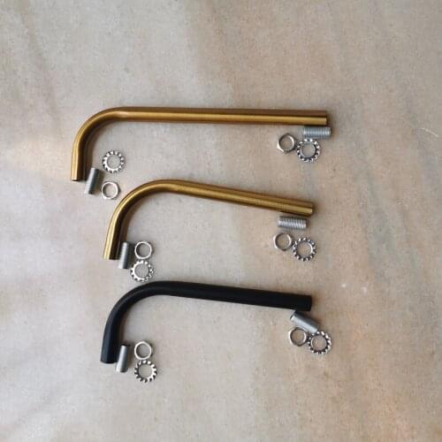 150mm/200mm antique gold/black M10 inner teeth steering tube connecting pipe elbow pipe wall lamp lighting accessories