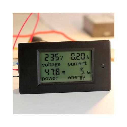 20A AC Digital LCD Panel Power Meter Monitor Power Energy Meter Ammeter Voltmeter Electricity Meter